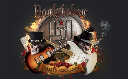 Rocktober with 500,000 free spins and £4k casino tournaments