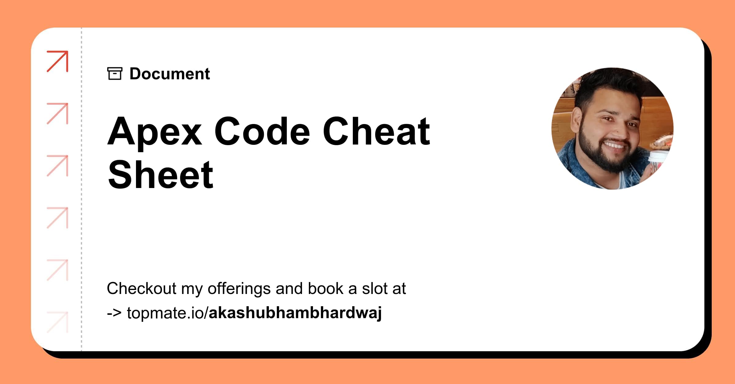 Apex Code Cheat Sheet with Shubham Bhardwaj