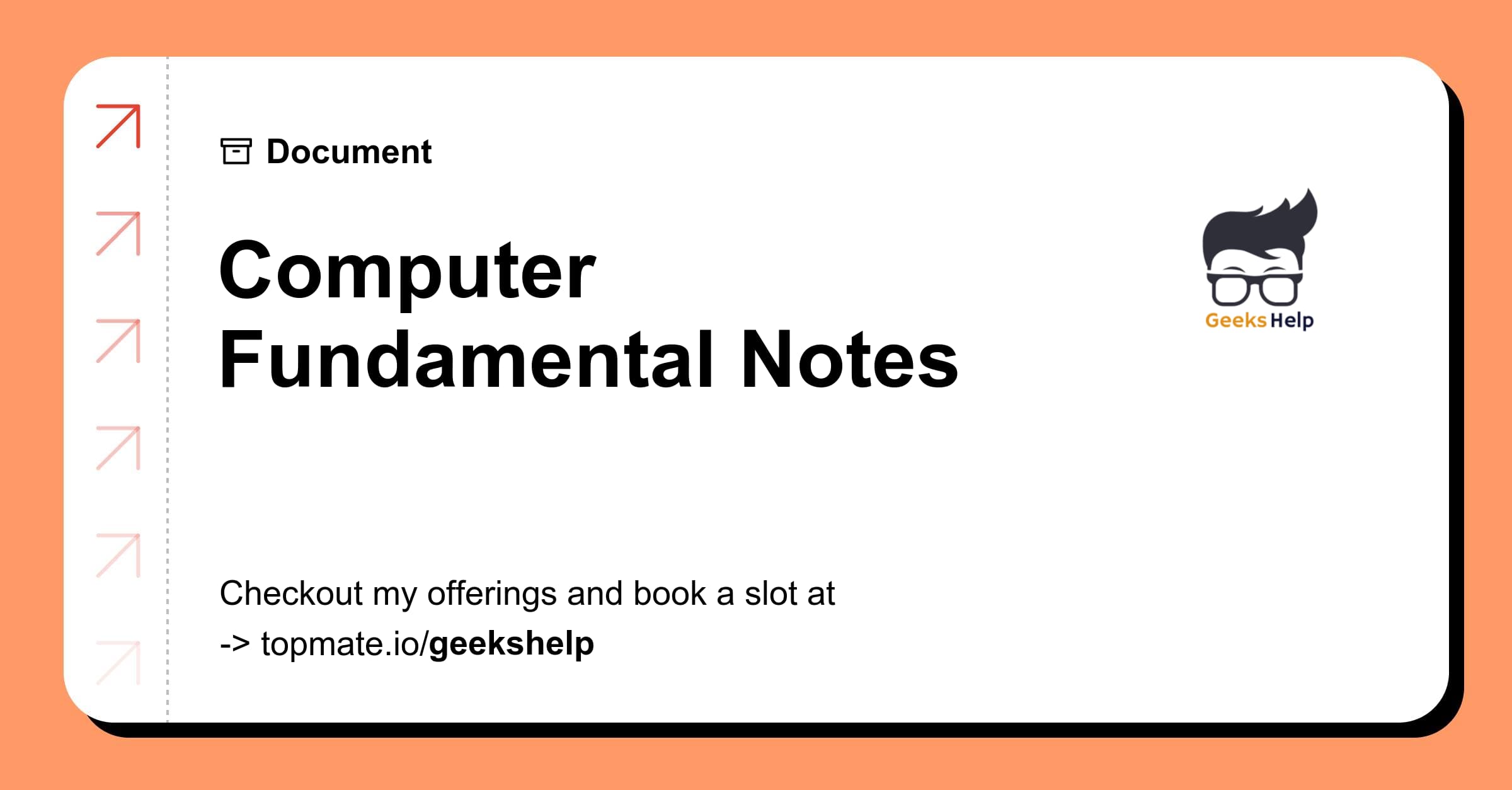 Computer Fundamental Notes with Geeks Help