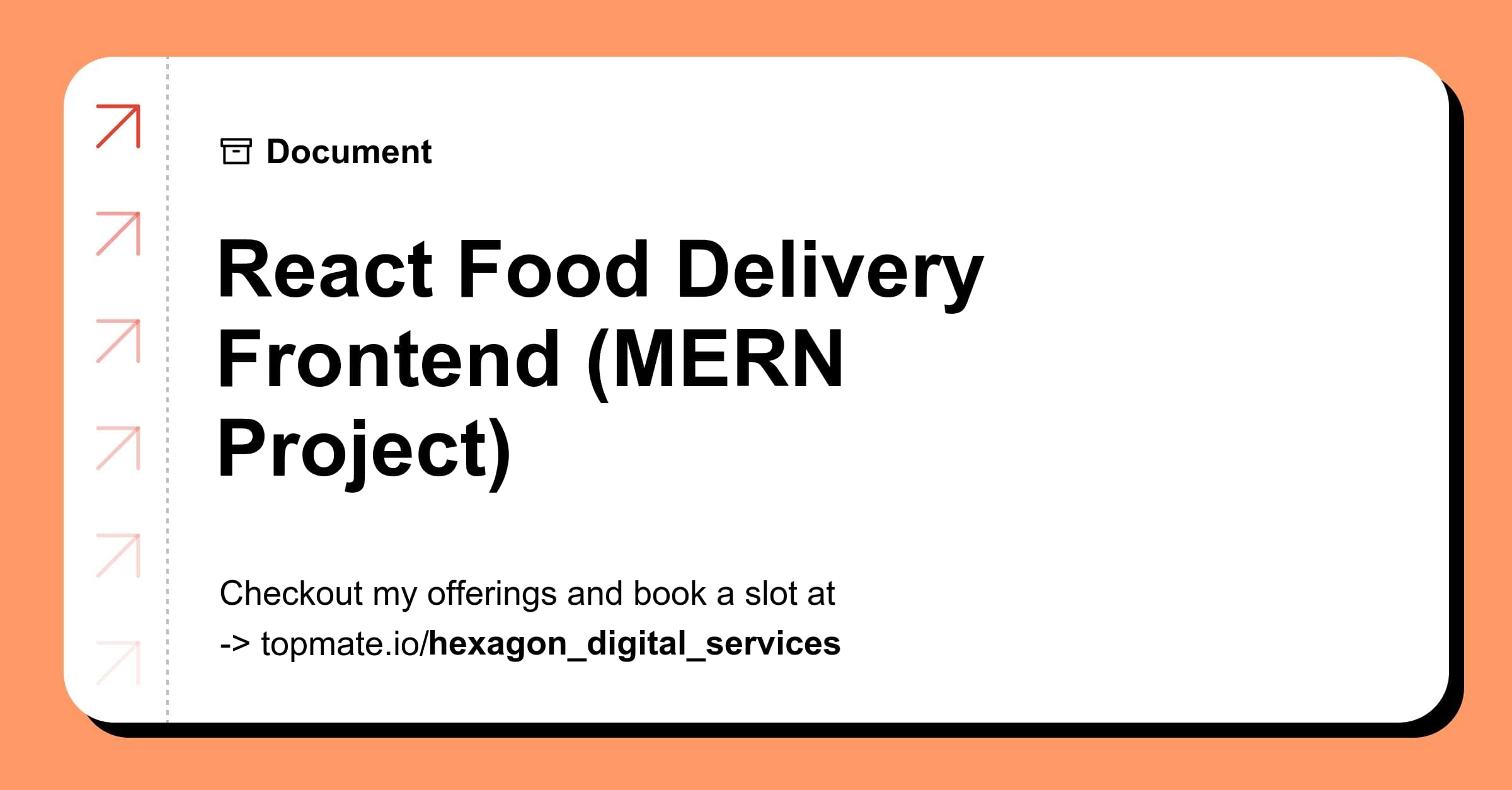 React Food Delivery Frontend (MERN Project) with Hexagon digital Services