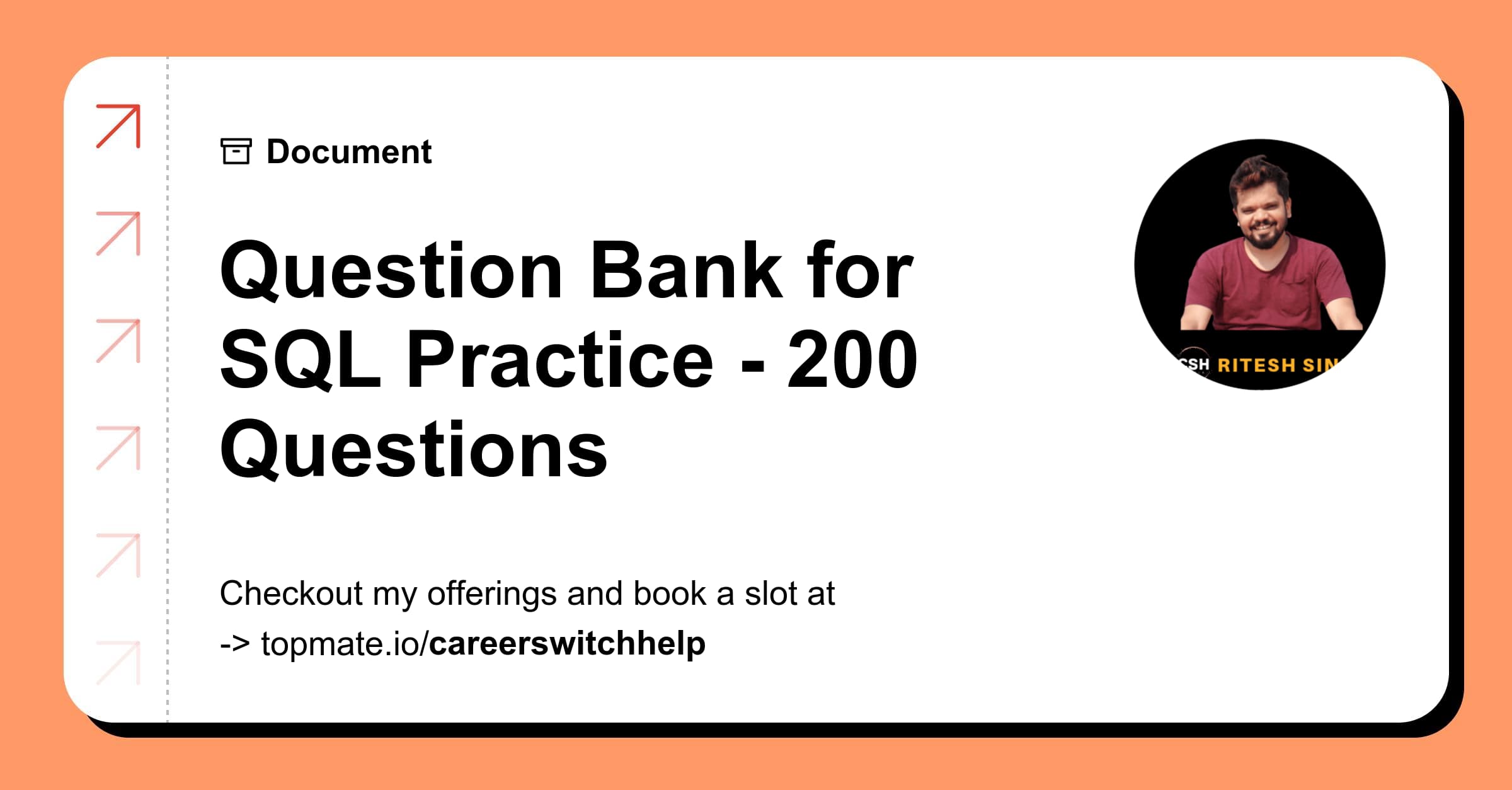 Question Bank for SQL Practice - 200 Questions with Ritesh Sinha