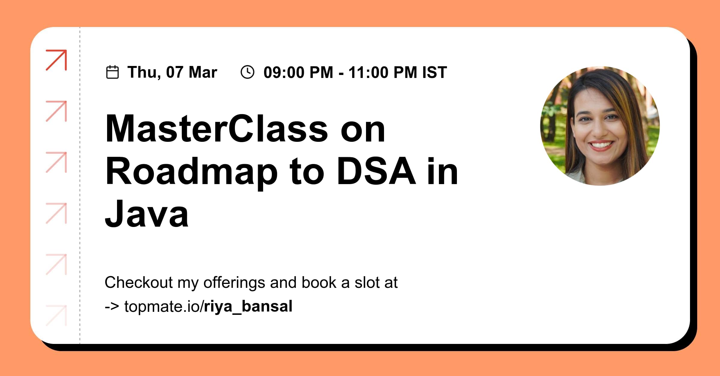 MasterClass on Roadmap to DSA in Java with Riya Bansal