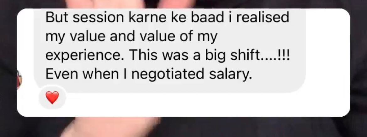 Student testimonial