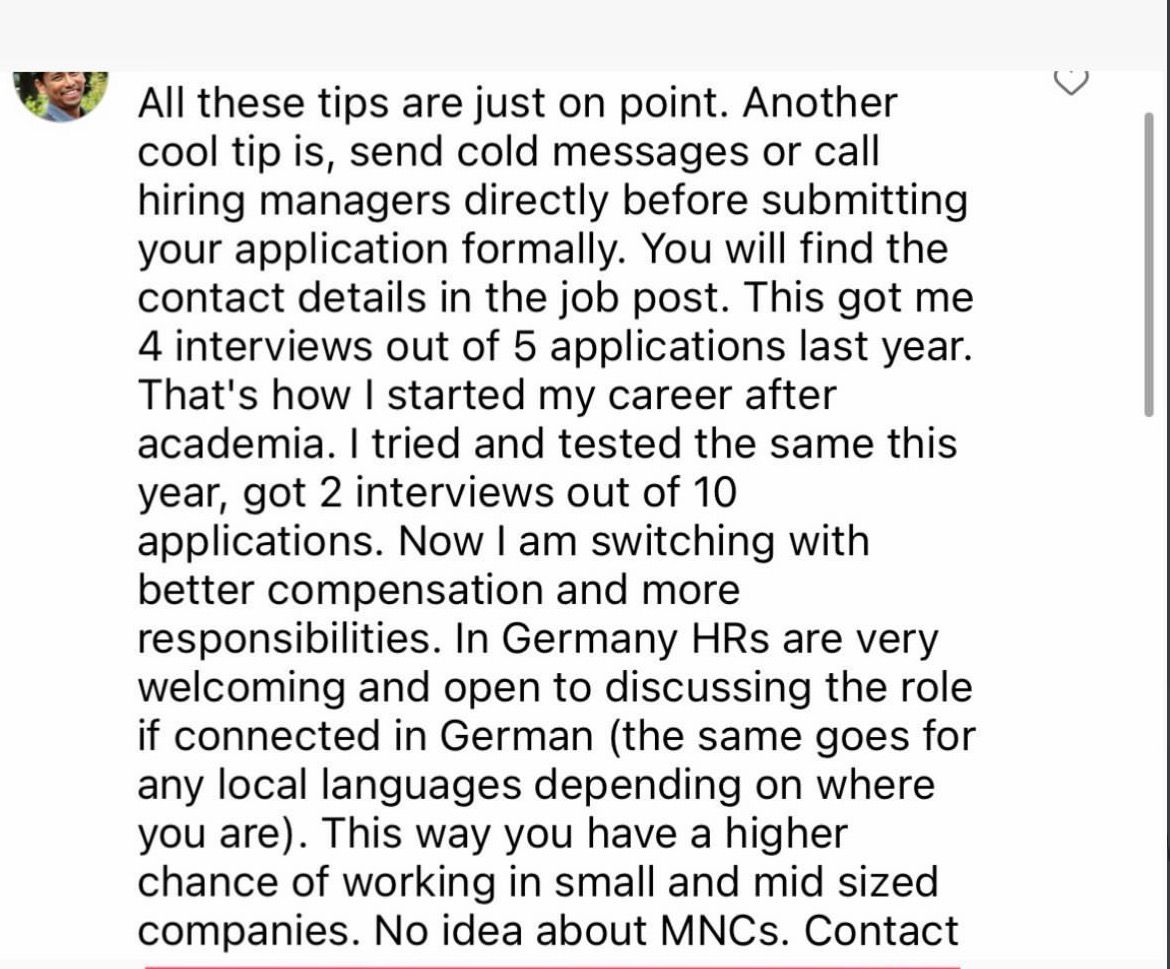 Student testimonial