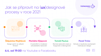 TopMonks Caffè - Jak se připravit na (ux)designové procesy v roce 2021