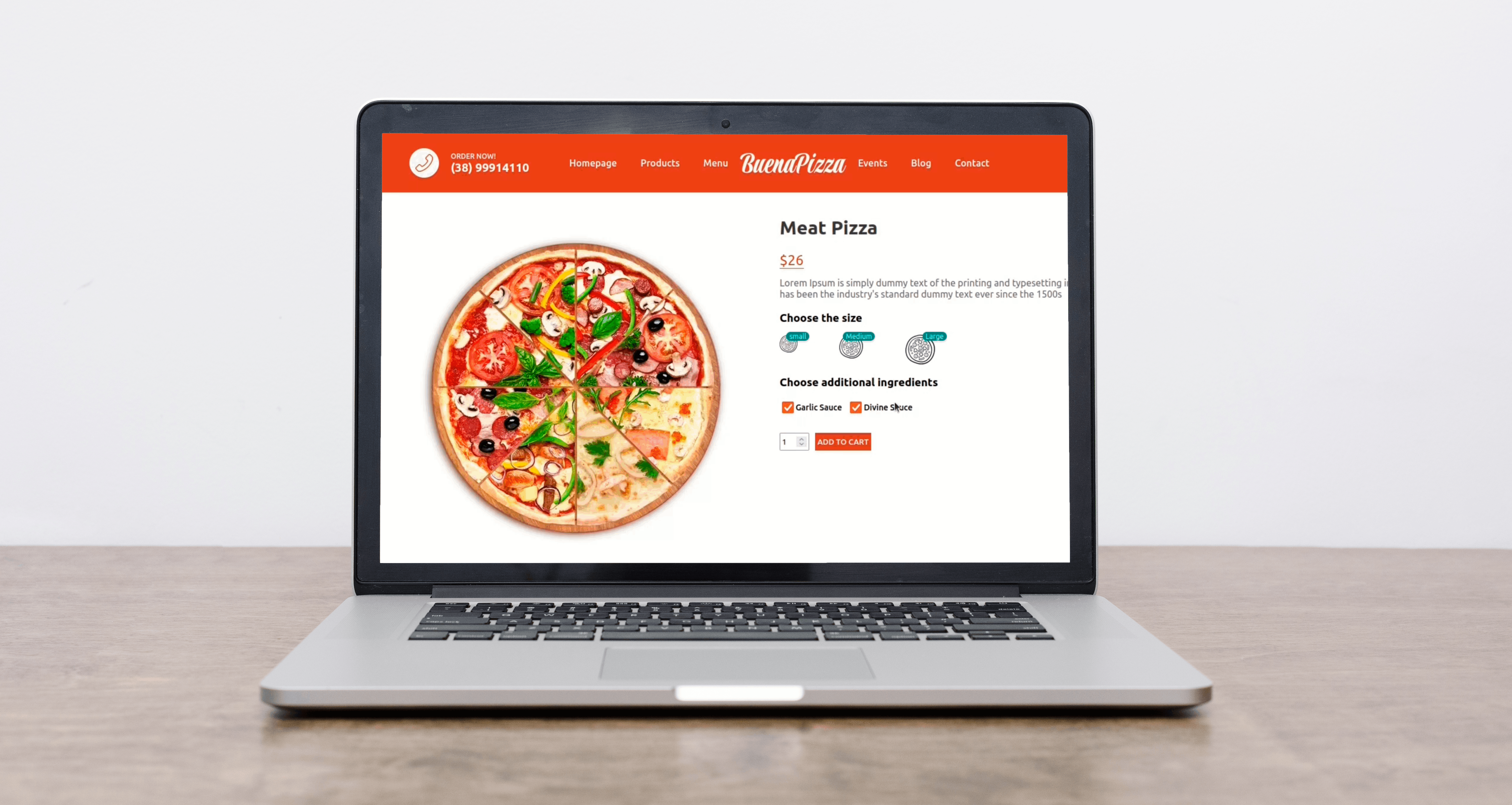 Responsive Pizza Restaurant Food Ordering UI Design Using React | Next.js and CSS, MongoDB