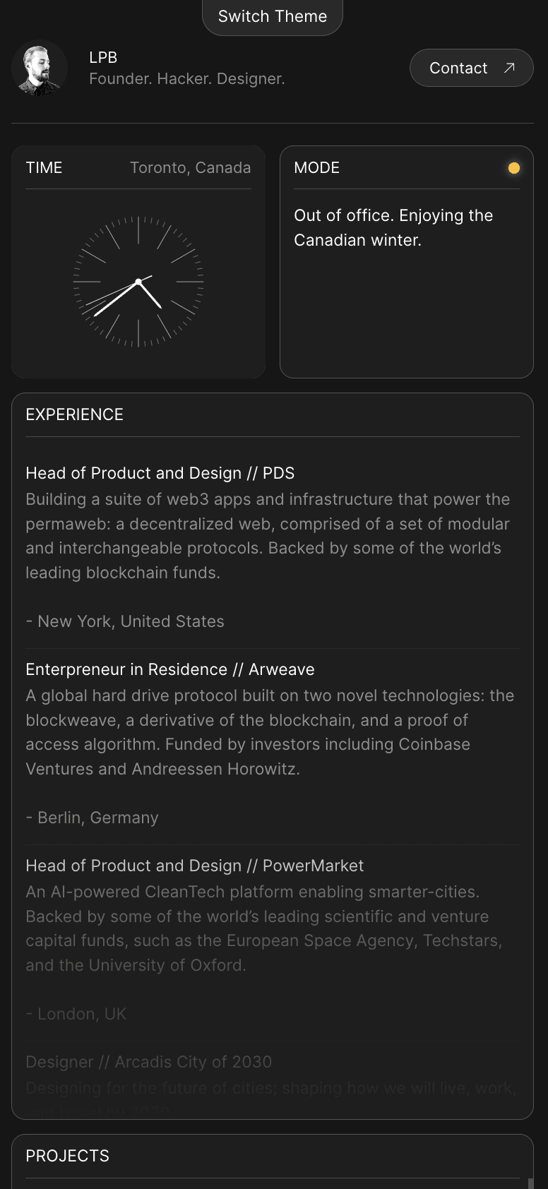 Mobile preview
