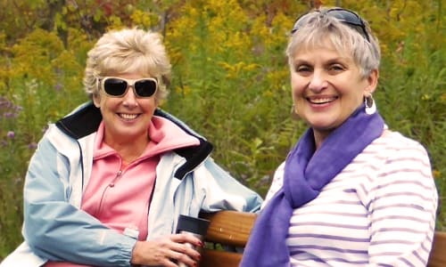 TSO supporters Lynne Bullard and Jeanette Browne.