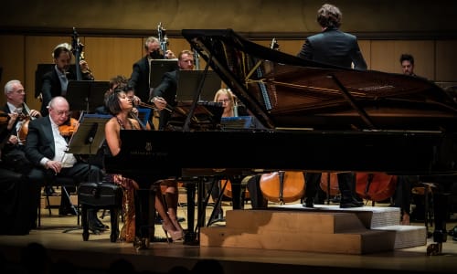 Yuja Wang performing with the TSO in October 2022