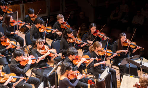 The TSYO performing on stage at George Weston Recital Hall