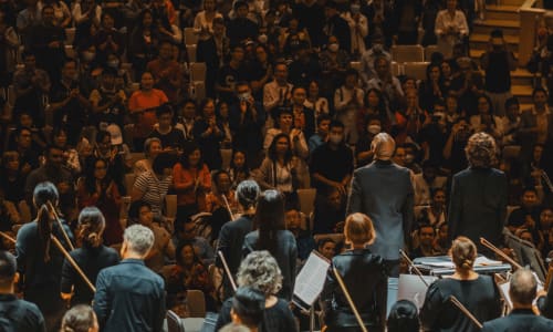 The TSO on stage at Roy Thomson Hall