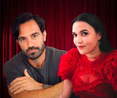 Ramin Karimloo & Mikaela Bennett headshots