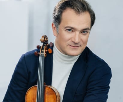 Renaud Capuçon with his violin