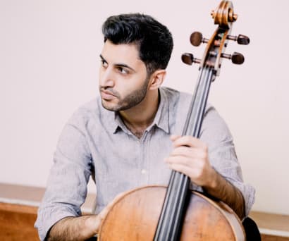 Kian Soltani with the cello