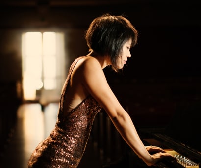 Yuja Wang at the piano