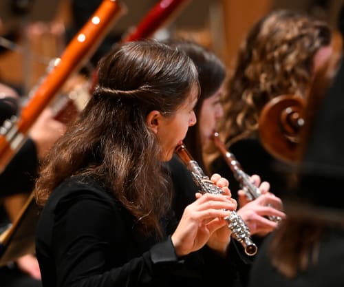 TSO flutists performing