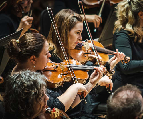 TSO violas performing on stage