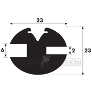 GLASSLIST "H" TYPE BREDDE 24MM