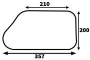 DØRRUTE F4-7000 NEDRE H/V