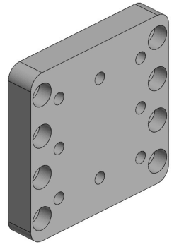 Tilbehør Skruplate