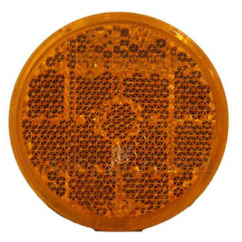 REFLEKS RUND ORANGE M/TAPE 50  MM