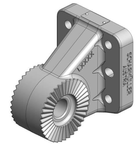 Adapter flens - riller