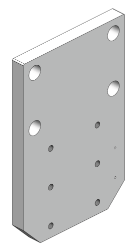 Tilbehør Skruplate