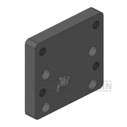 SVEISEPLATE 160X100 M20