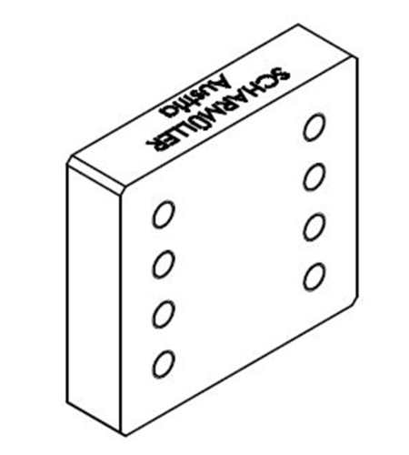 SVEISEPLATE 140X80 / 160X100 M20 KOMBI