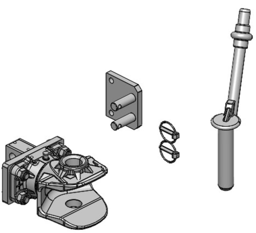 Hengerfeste - Clevis type Pluggable with console