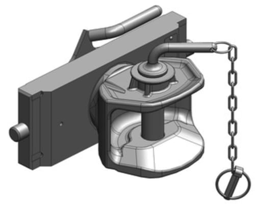 Hengerfeste - Clevis type Standard med adapter