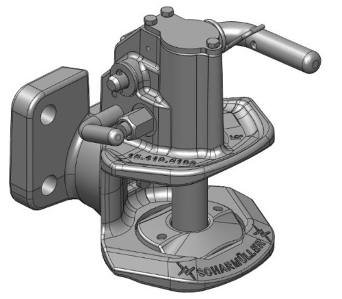 Hengerfeste - Clevis type Gaffeltruck versjon