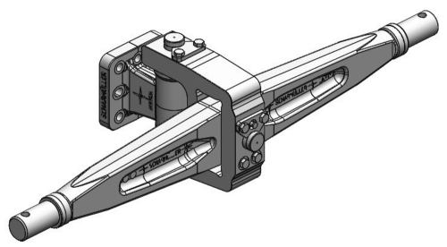 Trepunktsfeste Trekkstang feste