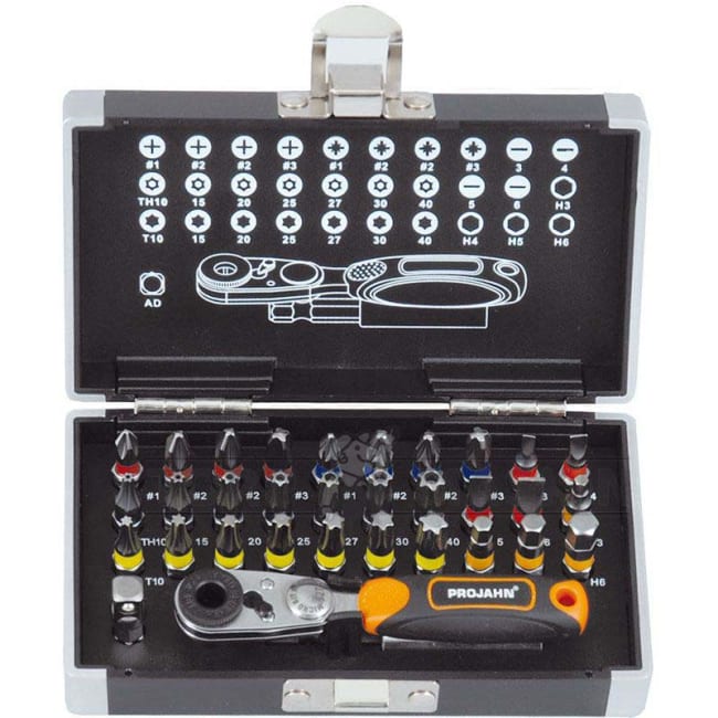 BITSSETT 1/4" M/MINI-SKRALLE 33 DELER #