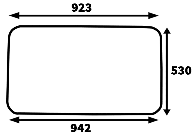 Frontrute U/Utskjæring