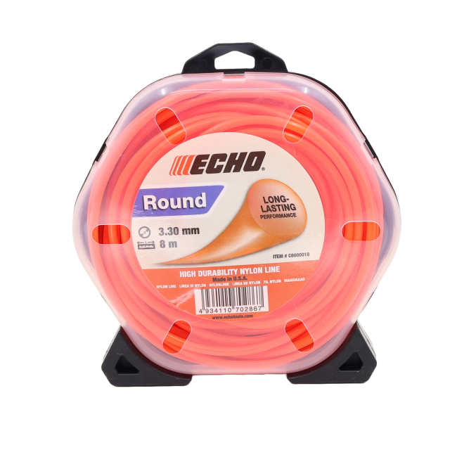 TRIMMERTRÅD RUND 3,3MM PK 8M