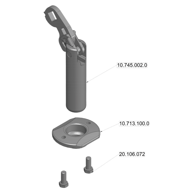 Tilhengerkobling - reservedeler Coupler Bolt Set
