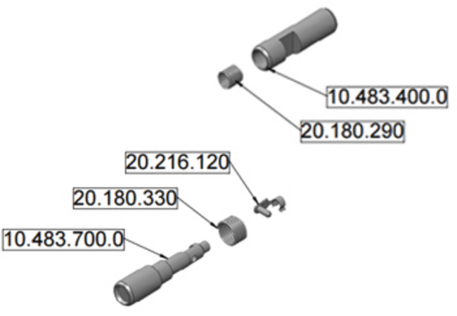 Tilhengerkobling - reservedeler Ettermoneters sett bolt