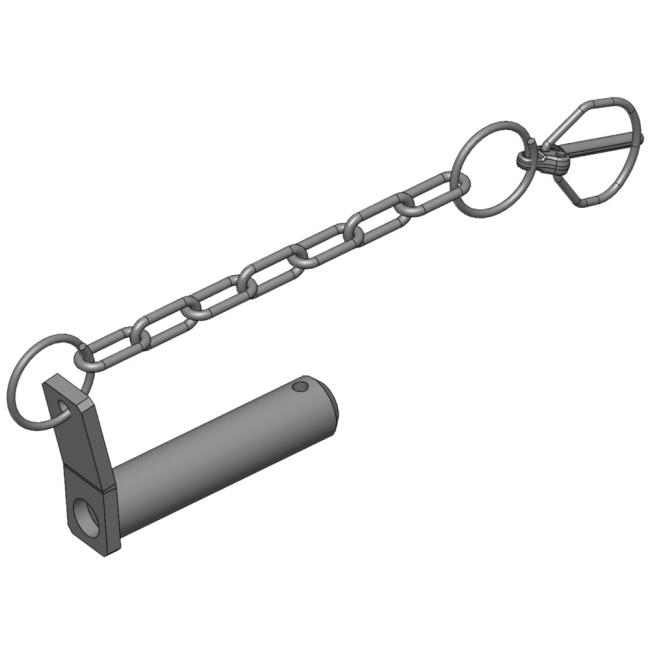 Tilhengerkobling - reservedeler Låsepinne med kjetting