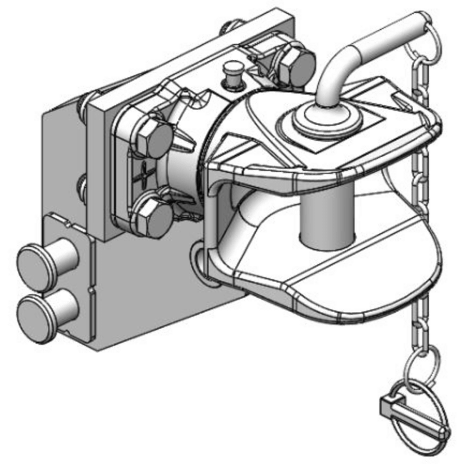Hengerfeste - Clevis type Pluggable with console