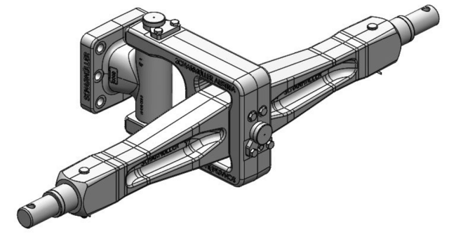 Trepunktsfeste Trekkstang feste
