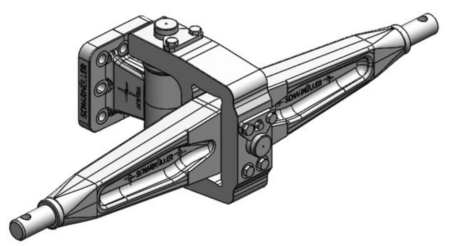 Trepunktsfeste Trekkstang feste