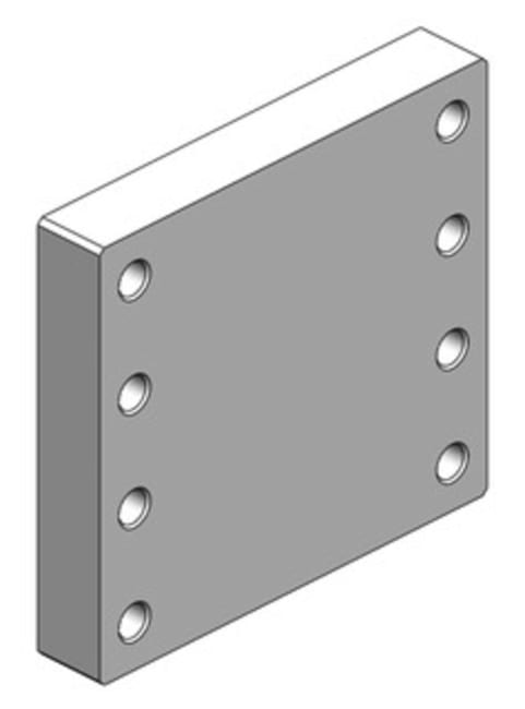 SVEISEPLATE  HENGERDEL 180 X 205 8 STK  M20