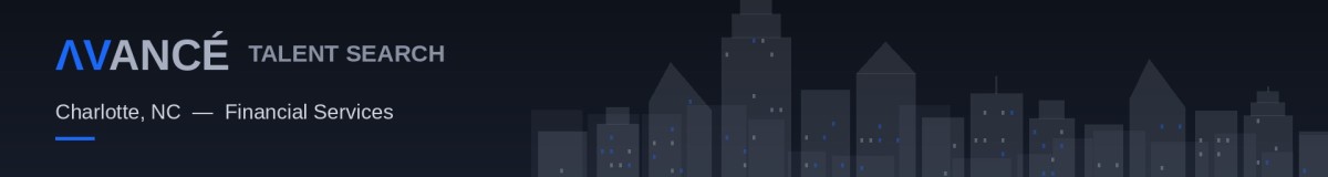A Charlotte-area community for experienced professionals in financial services, specializing in change management, program and project management, product leadership, and business analysis. Connect with Avancé to explore upcoming consulting, contracting, and contract-to-hire opportunities. banner