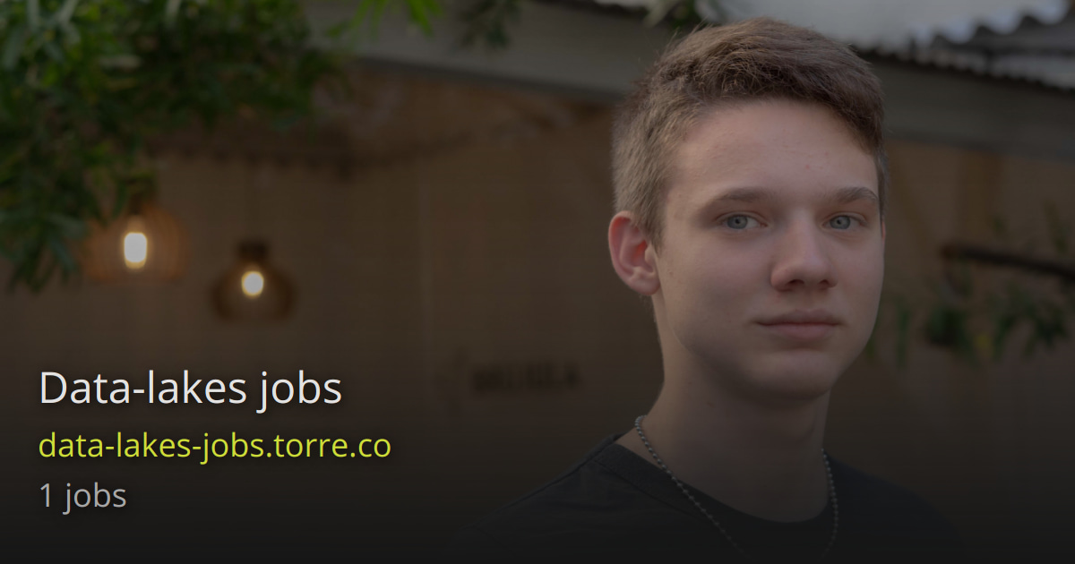 Data lakes jobs Torre