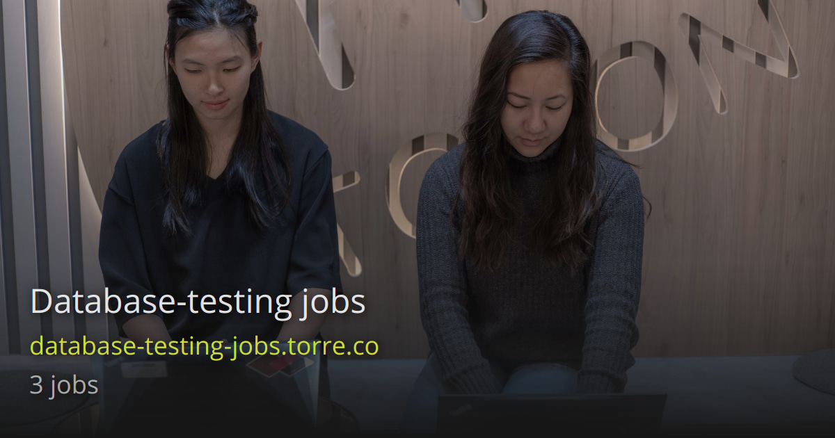 Database Testing Jobs