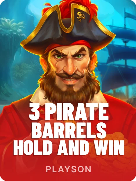 3 Pirate Barrels: Hold and Win