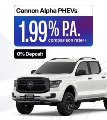 Cannon Alpha Finance Offer available on Cannon Alpha Plug-in Hybrid models* Image