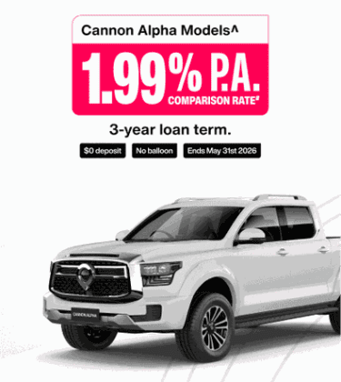 Cannon Alpha Finance Offer available on select new & demo Cannon Alpha models^ Image