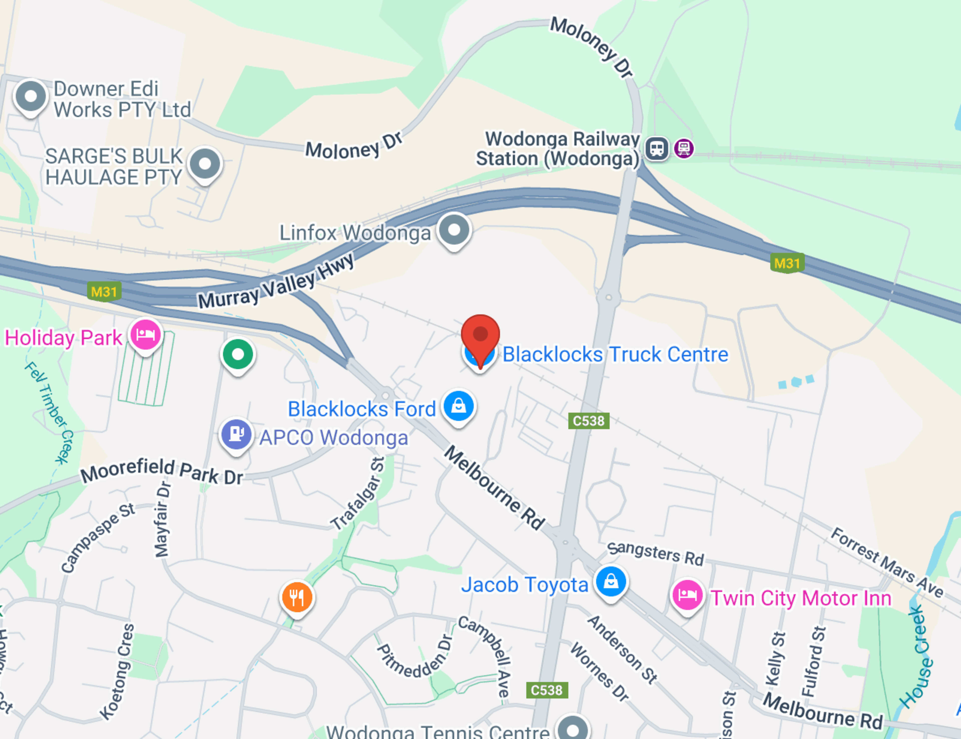 Blacklock Trucks - Sales map